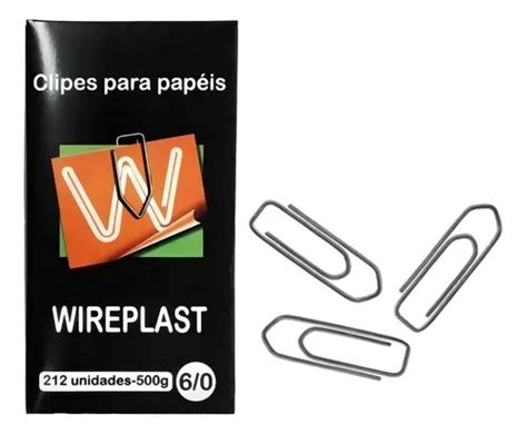 Clips 6 0 Galvanizado 500g 212 Unidades Wireplast Cor Prateado