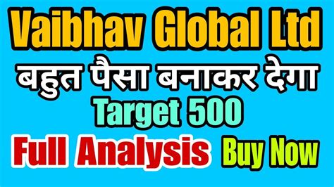 Vaibhav Global Ltd Share Latest News Today Fundamental Analysis Video