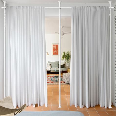 Amazon Room Divider No Drilling Curtain Rod Ft H