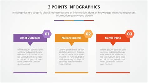 Free Vector 3 Points Or Stages Infographic Concept With Table