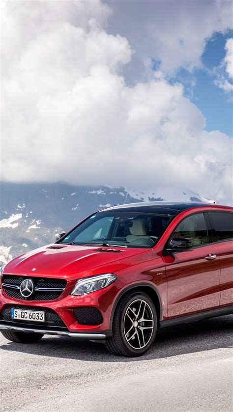 Mercedes Benz GLE 450 AMG Rojo en montañas Fondo de pantalla 4k HD ID 2454