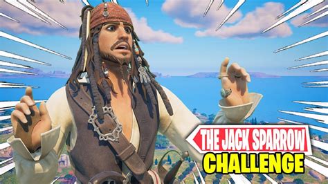 The Jack Sparrow Challenge In Fortnite Youtube