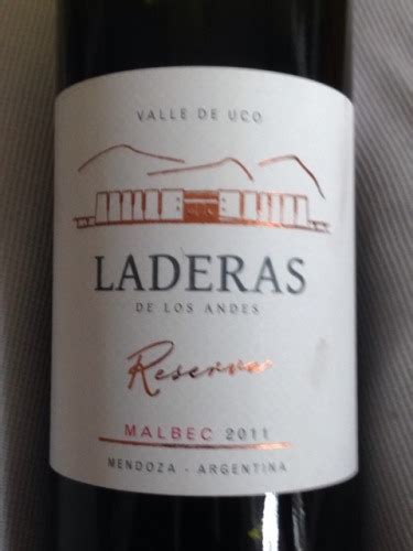 Laderas De Los Andes AR Reserve Malbec Vivino US