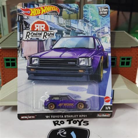 Hot Wheels Premium Toyota Starlet Kp Ronin Run Shopee Malaysia