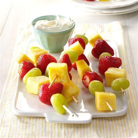 Fruit Kabobs With Cream Cheese Dip Recipe How To Make It