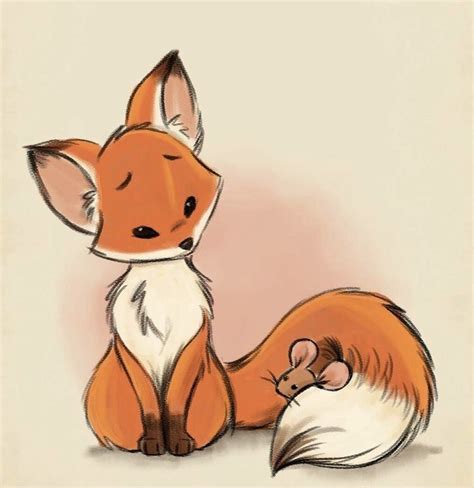 Pin By Hope Gascoigne On Easy Drawings Cute Fox Drawing Fox