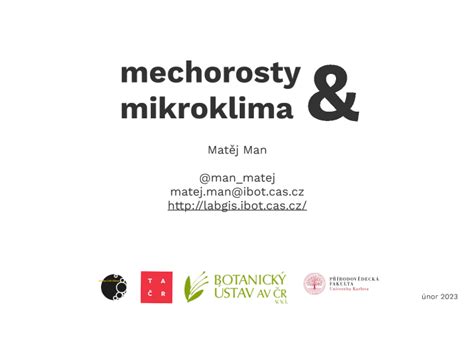 Mikroklima Mechorosty Sc By Matej Man On Prezi