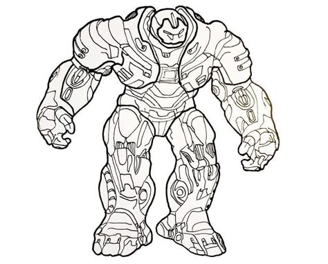 Traje De Hulkbuster Para Colorear Imprimir E Dibujar Coloringonly