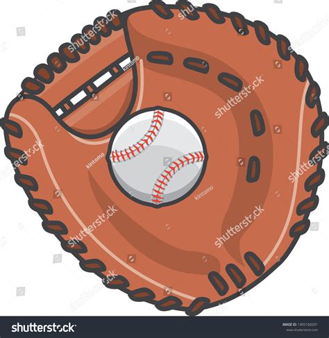 Baseball Ball Catchers Mitt Stock Vector Royalty Free 1405160201