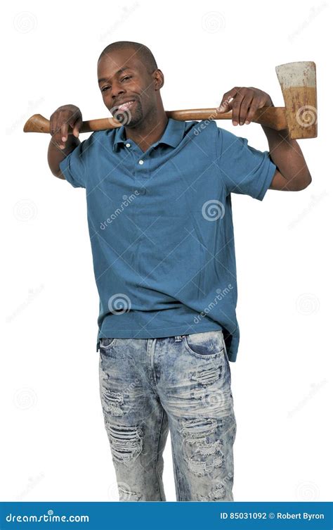 Man With An Axe Stock Photo Image Of Wood Lumber Lumberjack 85031092