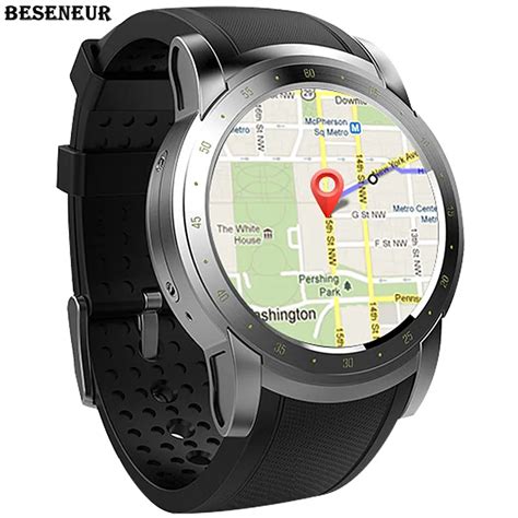 Beseneur GPS Smart Watch Men with WIFI Heart Rate Monitor Passometer Watches Sim Card Bluetooth ...