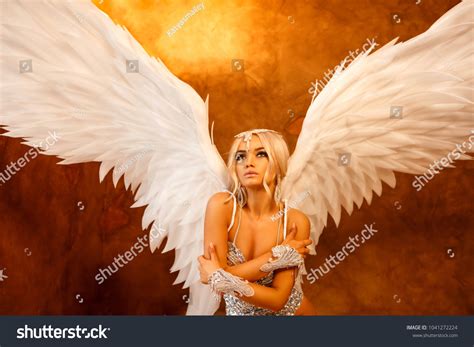 Beautiful Woman Lingerie Angel Wings Stock Photo Shutterstock