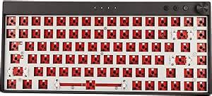 Kit de Teclado Mecânico Tipo C Interruptor Fio Hot Swap Teclas Teclado Modular Office DIY