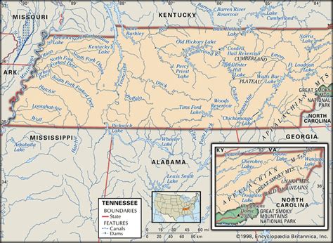 Tennessee Capital Map Population History And Facts Britannica