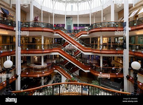 Interior View Escalator Princes Square Shopping Centre Buchanan