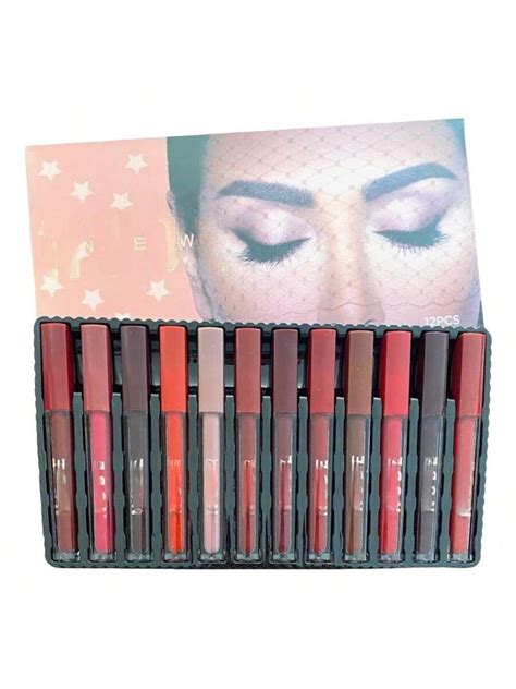 Piezas Caja Sorpresa Labiales Labiales Mate Paquete Labiales Labial Nude Labial Mate