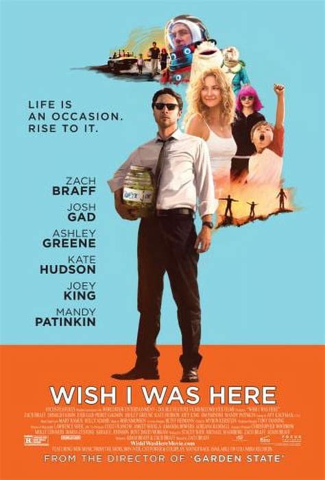 Wish I Was Here Poster Metal Sign Art Print 8x12 Unframed Age Adults