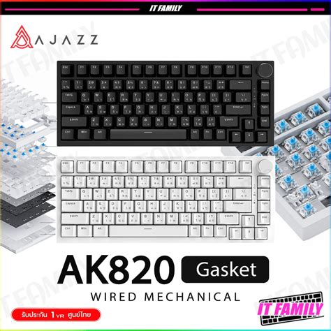 Ajazz Ak Mechanical Keyboard Led Light Gasket Hot Swap