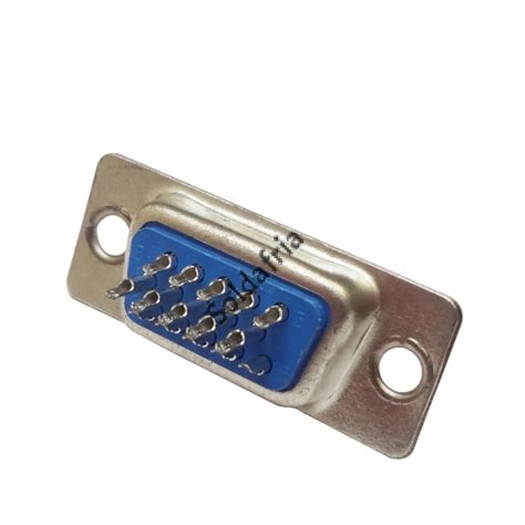 Conector HD15 Femea 180 Graus Solda Fio DB15 VGA DE15