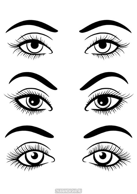 Раскраска глаза для макияжа косметика распечатать