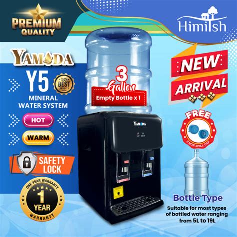 Yamda Bottle Type Water Dispenser Hot Normal With Hot Safety Lock Model Y With Gallon