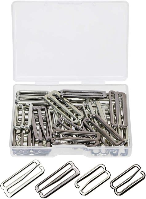 Tupalizy 2 Sizes Metal Swimsuit Bra Hooks Replacement For Sewing Bikini Halter Swimsuit Tops