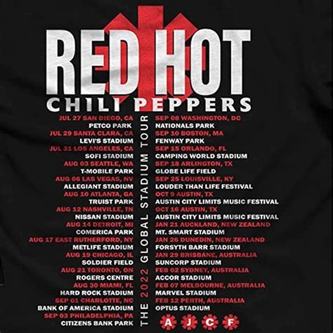 Red Hot Chili Peppers Tour Dpuble Sided Shirt Sold By Juli Hesitancy Sku