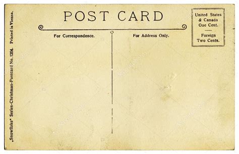 Vintage Postcard Back — Stock Photo © davidschrader #16801399