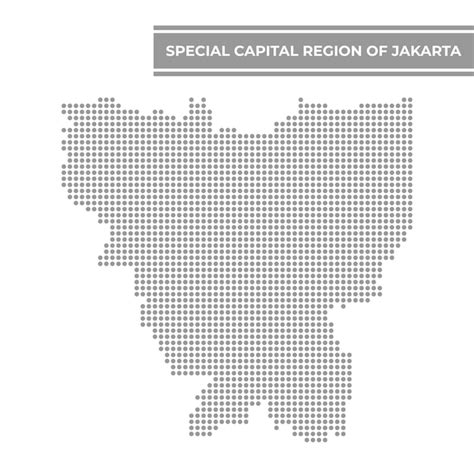 Premium Vector Dotted Map Of Jakarta Is A Province Of Indonesia