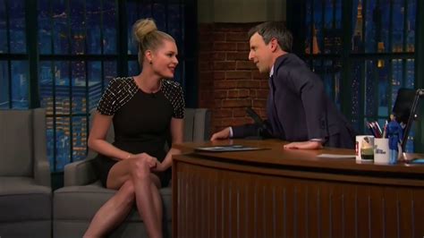 Naked Rebecca Romijn In Late Night With Seth Meyers