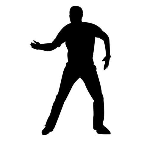 Man Dancing Silhouette Transparent Png Svg Vector File