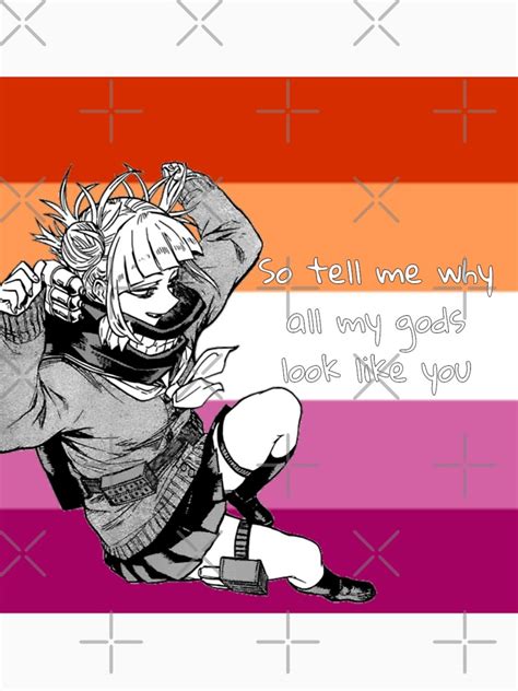 My Hero Academia Toga Himiko Lesbian Pride Flag T Shirt By Queerwriter Redbubble