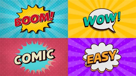 comic cartoon title video templates artlist