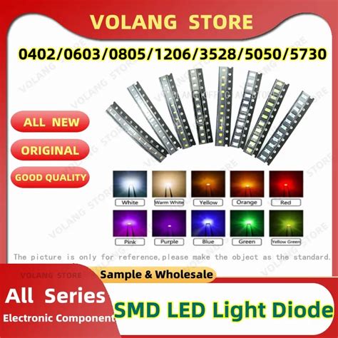 Pcs Lot Smd Led Red Yellow