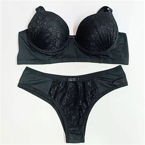 Conjunto Lingerie Plus Size Bojo Aro Renda Ref Parcelamento