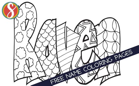 Free Name Coloring Pages — Stevie Doodles Worksheets Library