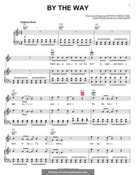 By The Way Red Hot Chili Peppers Por Flea A Kiedis C Smith J