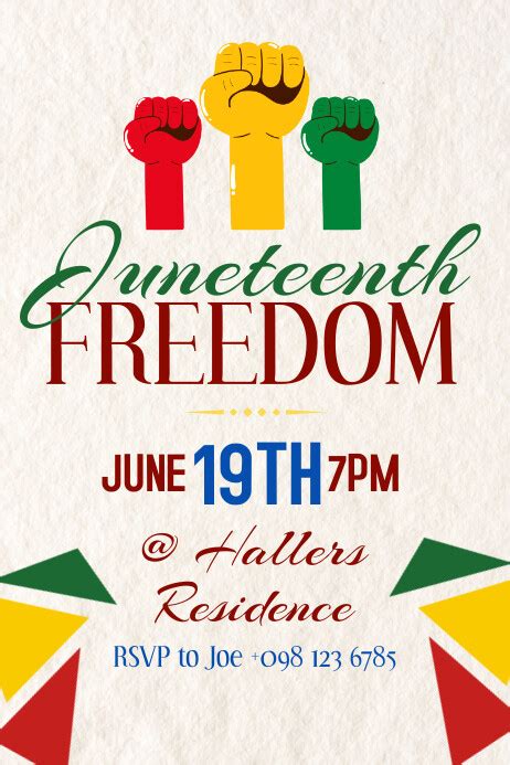 Juneteenth Freedom Template Postermywall