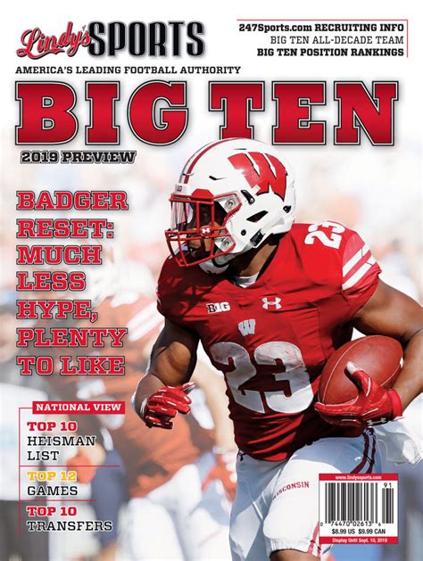 2019 Big Ten College Football Lindys Sports