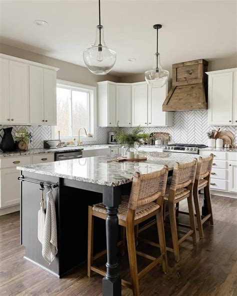 Herringbone Kitchen With Wood Accents Soul Lane