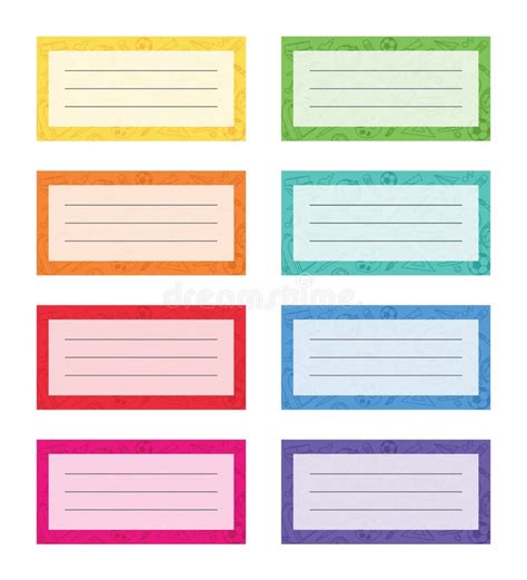 Notebook Labels Stock Illustrations – 1,653 Notebook Labels Stock ...