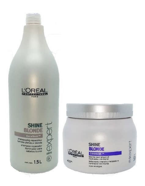 Loreal Shine Blonde Shampoo L Mascara Ml Original Mercado Livre