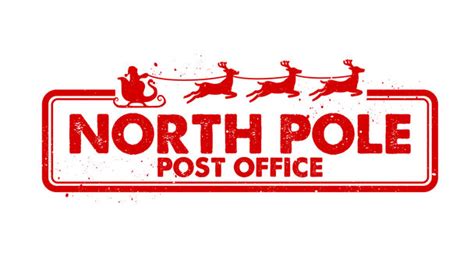 North Pole Postage Stamp