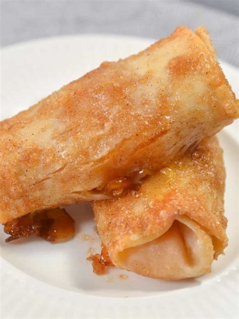 Peach Cobbler Egg Rolls Sweet Pea S Kitchen