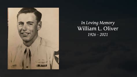 William L Oliver Tribute Video