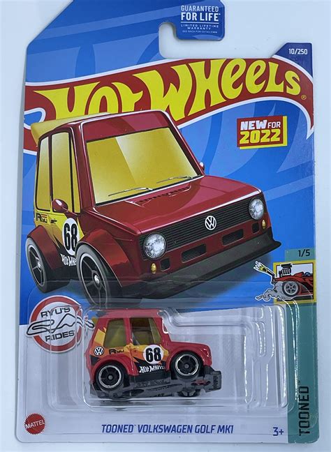 Buy Hot Wheels Tooned Volkswagen Golf Mk Red Tooned