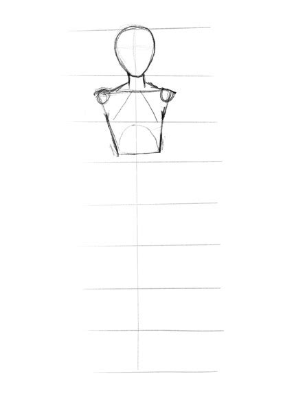 Female Torso Drawing