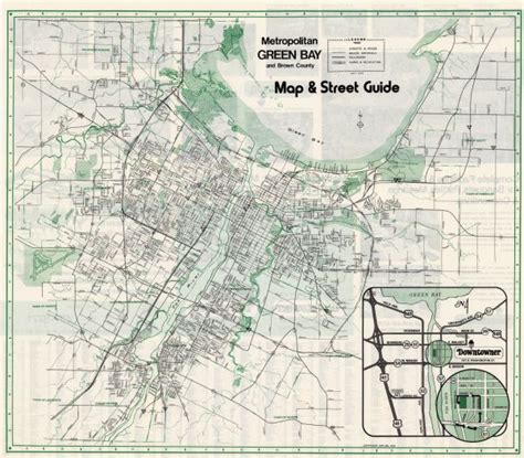 Metropolitan Green Bay And Brown County Map And Street Guide Map Or Atlas Wisconsin