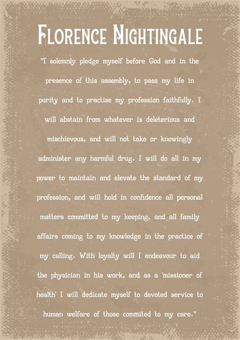 Florence Nightingale Quote / Pledge Art Print - Etsy UK | Florence
