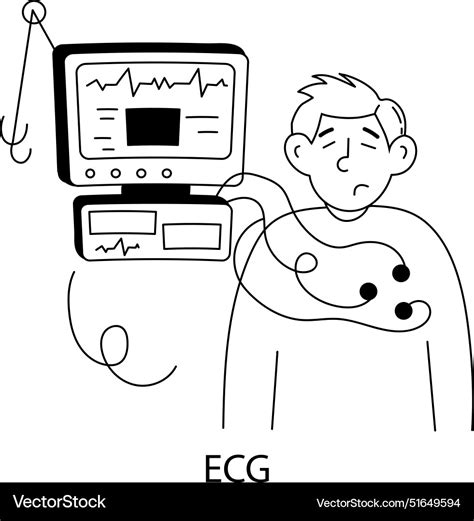 ecg royalty  vector image vectorstock